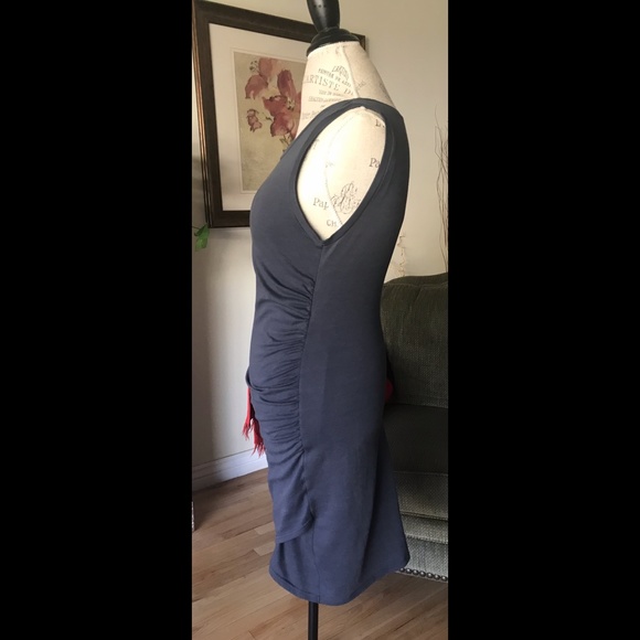 LEITH Blue Gray BodyCon Sleeveless Jewel Neck Dress Size M - Picture 5 of 13